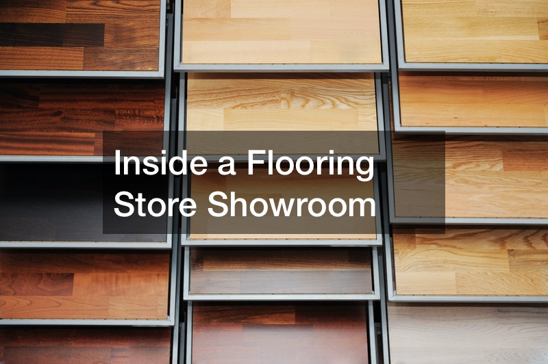 Inside a Flooring Store Showroom